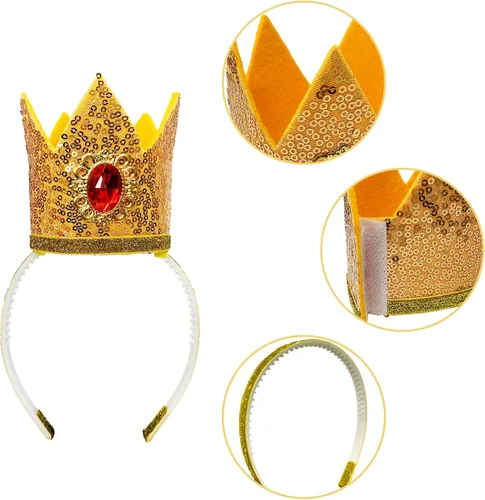 Vista 5 de Binhong Disfraz de princesa melocotón para niñas, vestido de princesa melocotón con accesorios