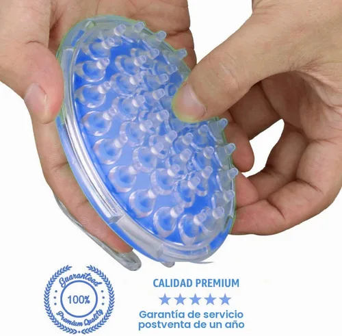 Vista 5 de TailaiMei Cepillo masajeador anticelulítico, limpiador de ducha corporal para removedor de celulitis, mejora la circulación, fascia, cepillo