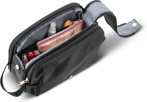 Vista 4 de Samsonite Top Zip Deluxe Kit de viaje, talla única, negro, Negro -, Samsonite Top Zip Deluxe Kit de viaje, talla única, negro