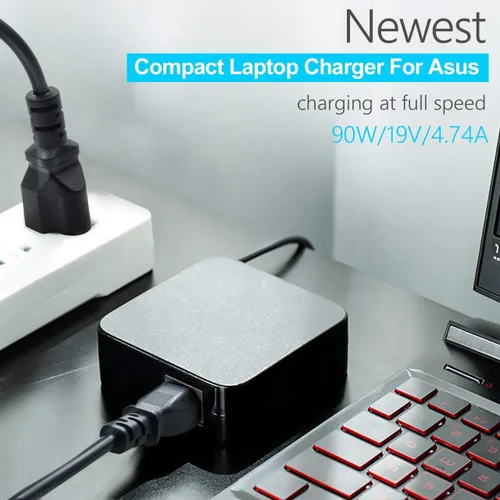 Vista 2 de Cargador Eokoowo de 90 W compatible con cable de alimentación Asus Vivobook ExpertBook 15X 14X 16X 17X M1603Q K1703Z M1703Q D1603Q Y1603C, B1500