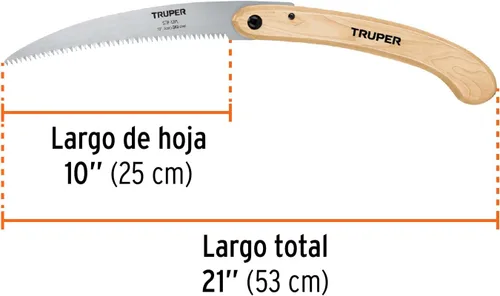 Vista 3 de TRUPER STP-12PL Sierra de podar plegable de 12
