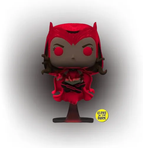 Vista 3 de Funko Pop! 62345 Marvel Wandavision: Bruja Escarlata (Brillo en la Oscuridad Edición Especial) #823