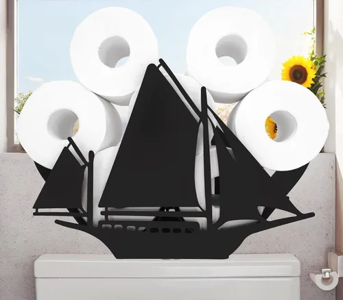 Vista 11 de Teaeeno Funny Bear - Soporte de papel higiénico de almacenamiento de animales, para baño, organizador de papel higiénico de animales de metal