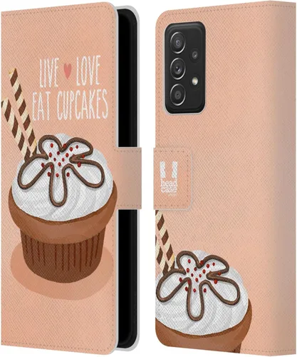 Vista 331 de Head Case Designs Assortment Cupcakes Happiness Leather Wallet Case Compatible with Samsung Galaxy A07 4G Surtido