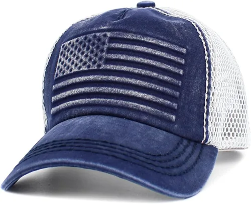 Vista 275 de KBETHOS Tactical Operator Collection USA Fishing Mesh Ballcap Flag Patch America Outdoors Trucker Baseball Cap