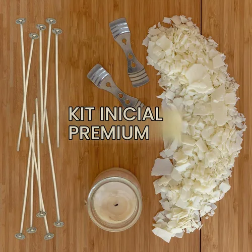 Vista 2 de Oraganix Kit de fabricación de velas de cera de soja natural y suministros para hacer velas, 2 libras de cera de soja premium, 10 mechas de vela