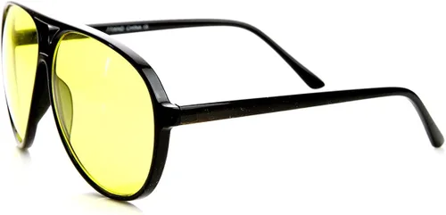 Vista 3 de Retro 80s Style Driving Lens XL Grandes Gafas de sol de aviador de plástico