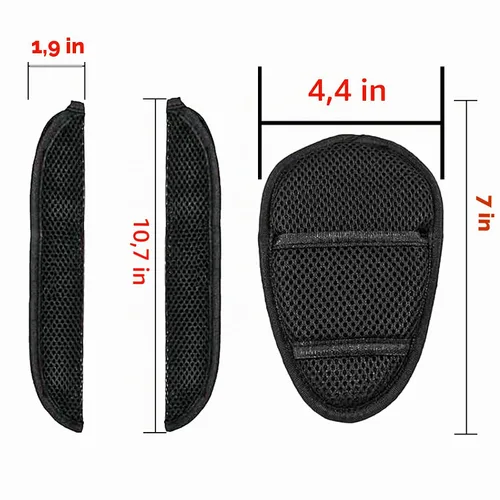 Vista 2 de Cinturón de seguridad de 5 puntos para silla alta, almohadillas de hombro con cojín de entrepierna para cinturón de seguridad, kit de cinturón