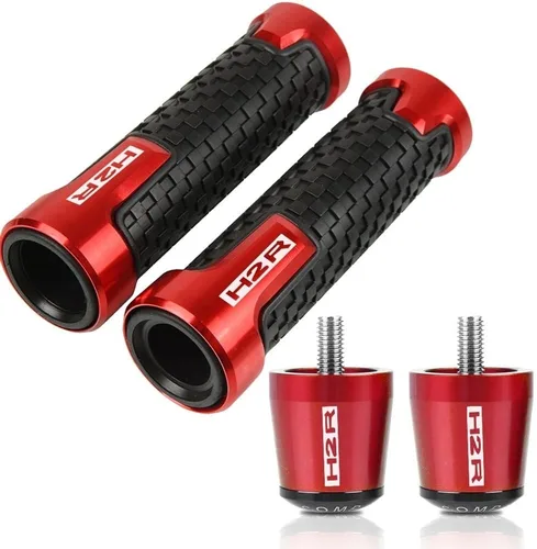 Vista 6 de SCUUBE Handlebar Plug for Kawasaki H2 H2R 2015-2016 Motorcycle Handlebar Hand Grips Anti Skid Handle Bar Cap Ends Plug CNC Aluminum Accessories Black