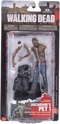 Vista 2 de McFarlane Toys The Walking Dead Serie de TV 3 Michonne's Pet Zombie 1 Figura de acción