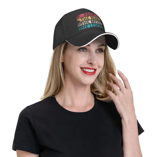 Vista 3 de Papa The Man The Myth The Legend Baseball Cap for Men Women Adjustable Funny Dad Hat
