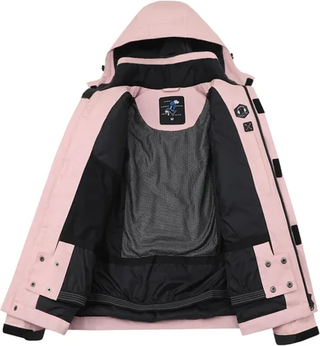 Vista 3 de PHIBEE Chaqueta de esquí transpirable impermeable para mujer