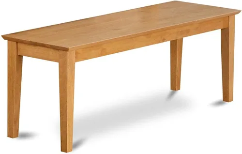 Vista 6 de East West Furniture Capri - Banco de madera tradicional de 18.0 in en capuchino