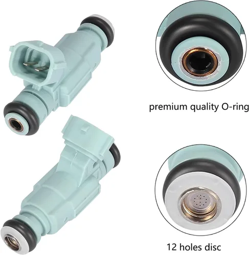 Vista 3 de TA-VIGOR 4 piezas Inyector de combustible Compatible con Kia Spectra Spectra5 Soul Hyundai Elantra 2008 2009 2010 2011 2012, Inyector de combustible