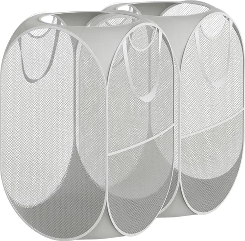 Vista 7 de Simple Houseware Mesh Pop-Up - Cesta de lavandería.