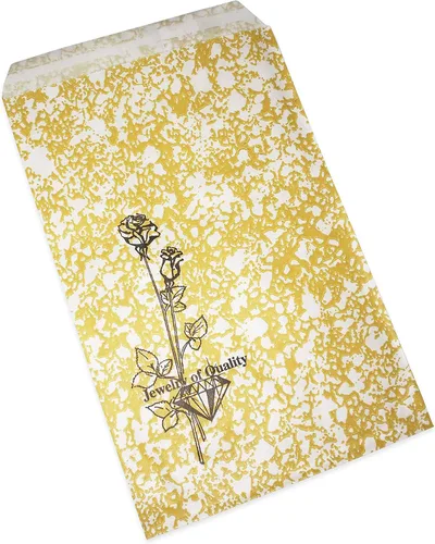 Vista 7 de CuteBox Goldtone Jewelry - Bolsas de regalo de papel plano de calidad, 100 unidades (4 x 6 pulgadas) para venta al por menor, mercancía, embalaje