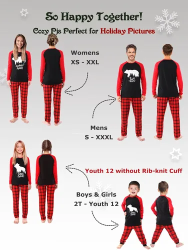 Vista 6 de Rnxrbb Pijamas de Navidad familiares a juego para parejas, mujeres, hombres y niños
