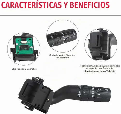 Vista 4 de Interruptor del limpiaparabrisas Reemplaza# DB5Z-17A553-AB SW7688