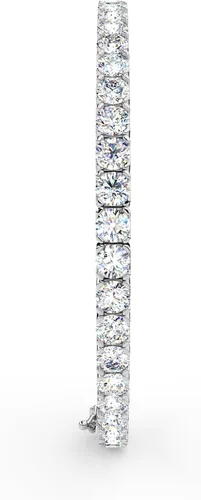 Vista 4 de Pulsera de tenis clásica de 3 a 50 quilates con diamantes de oro de 14 Oro blanco de 14 quilates.