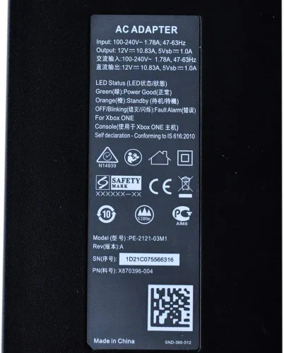 Vista 5 de OSTENT Cable de alimentación para adaptador de CA de la UE para consola Microsoft Xbox One