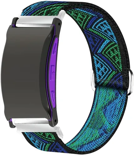 Vista 13 de Lamshaw Compatible con reloj de choque de 3 bandas, correa de repuesto ajustable de nailon elástico elástico para hombres y mujeres, compatible