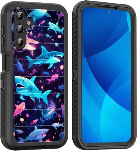 Vista 76 de Funda para Galaxy A15 5G, cuerpo completo, protección contra caídas, a prueba de polvo, resistente de 3 capas, militar, resistente, duradera