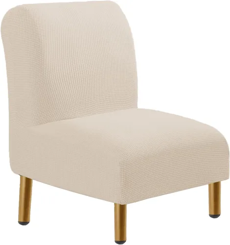 Vista 27 de HAOYONG - Funda de silla sin brazos de acento, funda elástica para silla deslizante con estampado, fundas protectoras para muebles, fundas