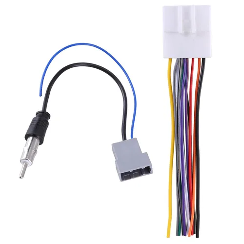 Vista 5 de Arnés de cable estéreo para automóvil con cable adaptador de antena, cable de radio de CD, enchufes de instalación de cables estéreo de automóvil