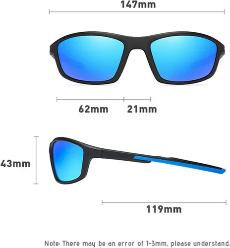 Vista 4 de Gafas de lectura bifocales fotocrómicas de transición para ciclismo para hombres y mujeres, gafas de sol deportivas cuadradas negras