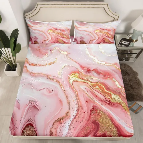 Vista 9 de Sábana bajera ajustable con diseño floral botánico para habitación de niños, diseño floral botánico para habitación de niños, diseño de ramas