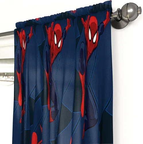 Vista 7 de Jay Franco Marvel Spiderman Spidey Daze - Juego de ropa de cama individual y cortinas de salvar el día