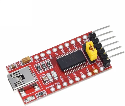 Vista 2 de FT232RL FTDI USB 3.3V 5.5V a TTL módulo adaptador serie para FT232 Pro Mini USB a TTL 232