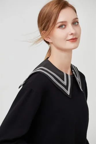 Vista 5 de SUZALA Collares de Dickey para mujer, de media camisa, con diseño floral, falsos, para suéter