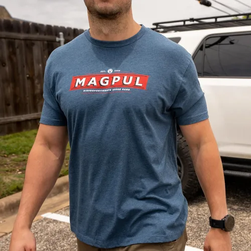Vista 2 de Magpul Camiseta de manga corta con cuello redondo CVC para hombre