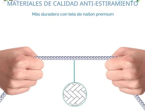Vista 2 de Cargador para iPhone, paquete de 3 cables de carga USB de 6 pies con Blanco