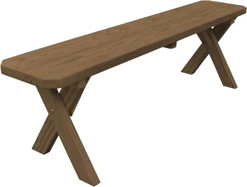 Vista 47 de Furniture Barn USA Pine - Banco cruzado de 2 pies, color negro