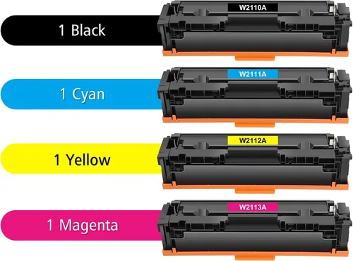 Vista 3 de Juego de 4 cartuchos de tóner 206A 206X M283fdw Reemplazo para HP 206A 206X para HP Color Laserjet Pro MFP M283fdw M283cdw M255dw M283 M255