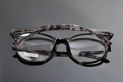 Vista 5 de DEDING Gafas de lente transparente redondas retro