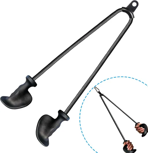 Vista 11 de BLUSLM Accesorios de tríceps con cuerda ergonómica, accesorios de cable para tríceps extra largos de 27, 32, 40 y 47 pulgadas mejorados