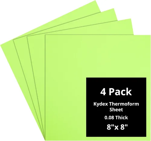 Vista 163 de Kydex Sheets - Solid Color DIY Kit for Crafting Holsters, Sheaths, and Mag Pouches - (8x8, 8x12, 12x12), Premium Thermoform Sheets - Thick, Durable