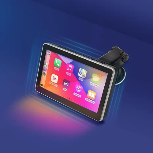 Vista 3 de Car and Driver INTELLIDASH PRO - Pantalla táctil IPS inalámbrica con Bluetooth, SiriusXM, Siri Assistant. Soporte para parabrisas de tablero