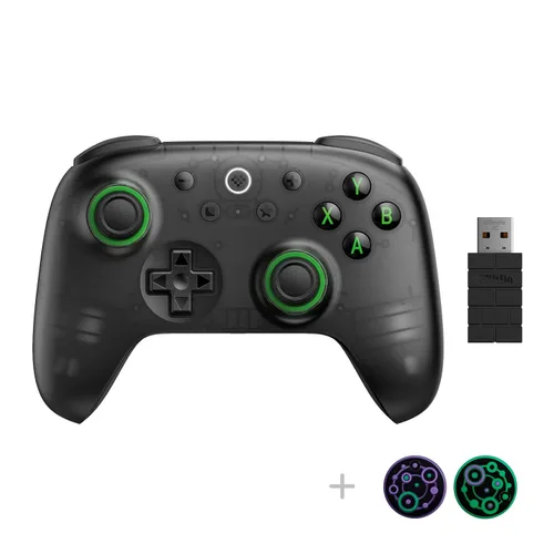 Vista 16 de 8Bitdo Ultimate 2C Hall Effect Joysticks and Hall Triggers Wireless Controller for Windows PC and Android, with Remappable L4/R4 Bumpers, Turbo