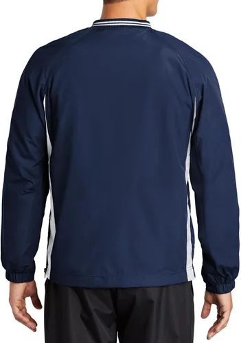 Vista 3 de Camisas atléticas de viento raglán con cuello en V para hombre en tallas regulares y grandes, XS-6XL