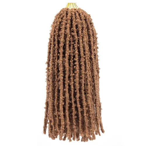Vista 25 de Superlight Butterfly Locs - Cabello de ganchillo de 12 pulgadas, 6 paquetes