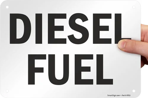 Vista 8 de SmartSign Letrero "Diesel Combustible" Aluminio de 7" x 10
