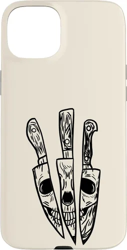 Vista 9 de Skull Reflected on Kitchen Knives Retro Chefs Cooks Gift Case for iPhone 17