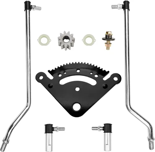 Vista 7 de Kit de Eslabón de Arrastre del Sector de Dirección Misakomo, Kit de Barra de Dirección de 19 Dientes Compatible con Cortacésped John Deere D110 D120