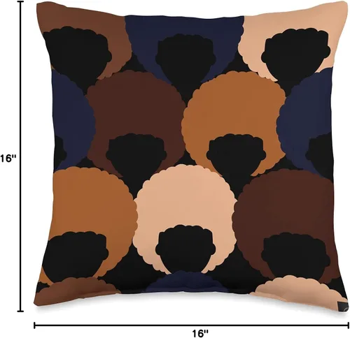 Vista 4 de Jaz'z Closet Shades of Growth - Almohada (16.0 x 16.0 in), multicolor