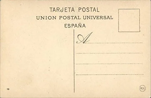 Vista 2 de Banco de Espana Madrid, Spain Original Antique Postcard