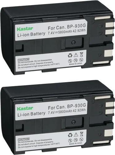 Vista 4 de Kastar Batería BP-930G de repuesto para Canon UC-X45 UC-X50 UC-X55 V40 V40Hi V50Hi V60Hi V65Hi V72 V75Hi V400 V420 V500 V520 XF100 XF105 XF200 0 XF2